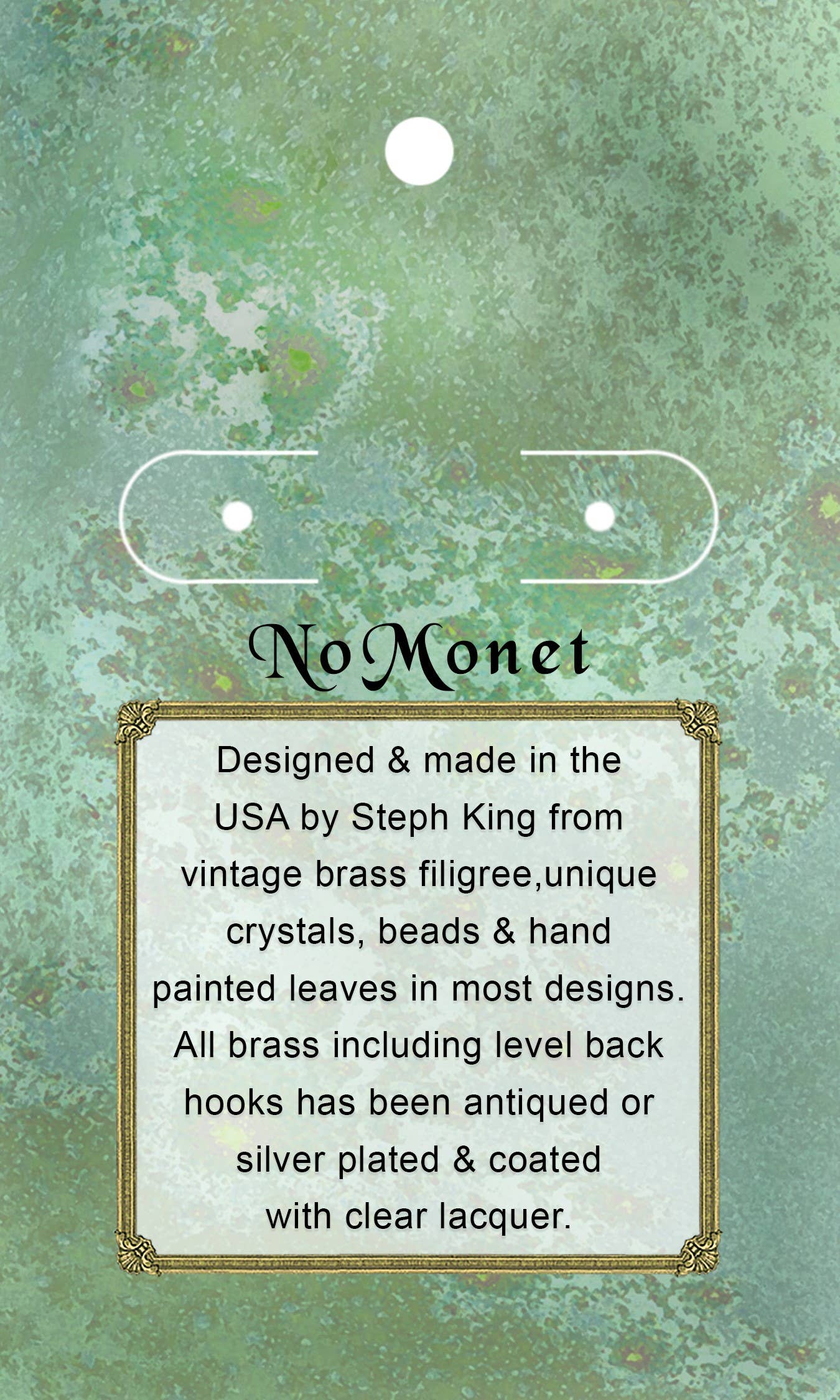 Pearl & Flower Crystal Hand-Painted Drop Earrings