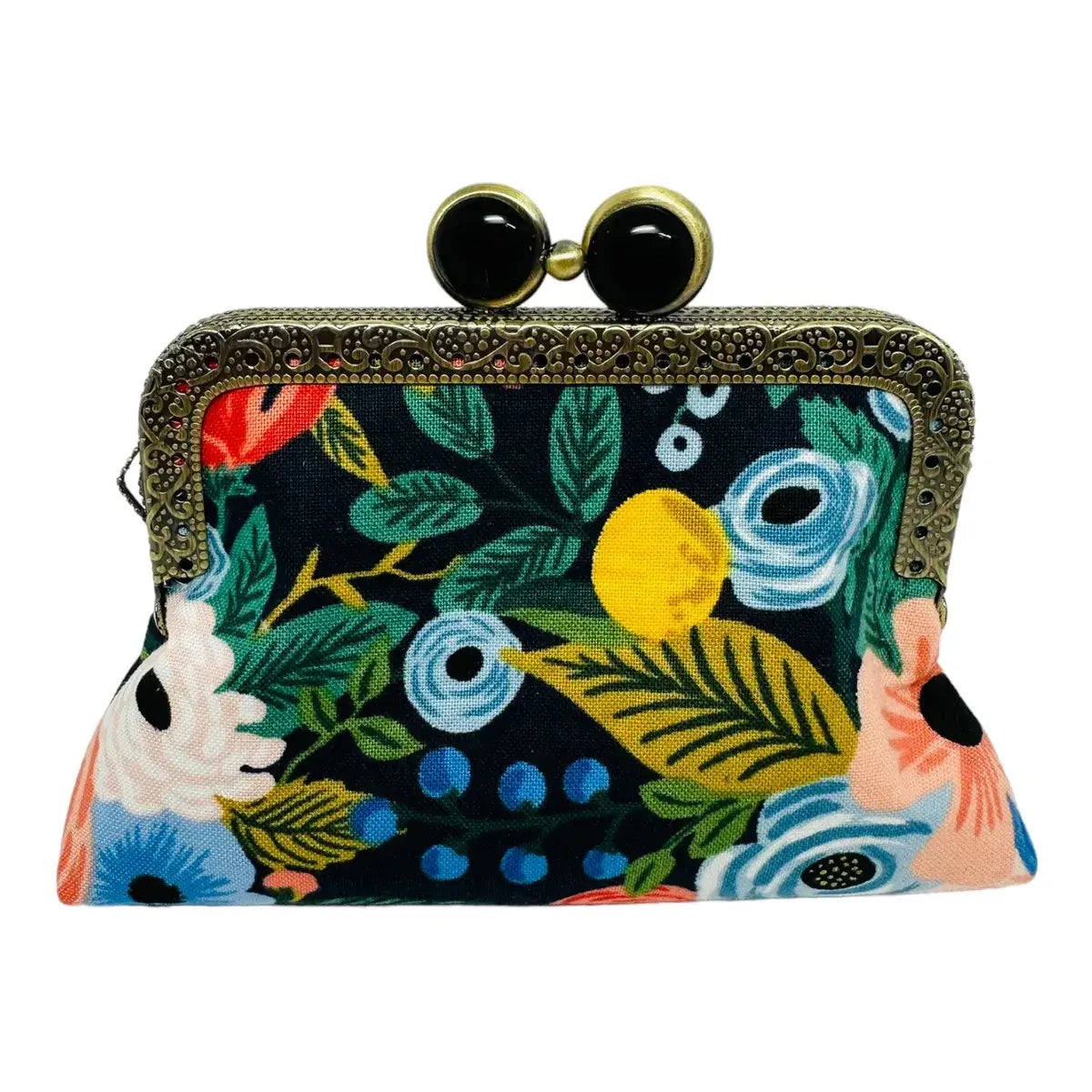 ON THE GO Credit Card Clutch - Garden Party Navy