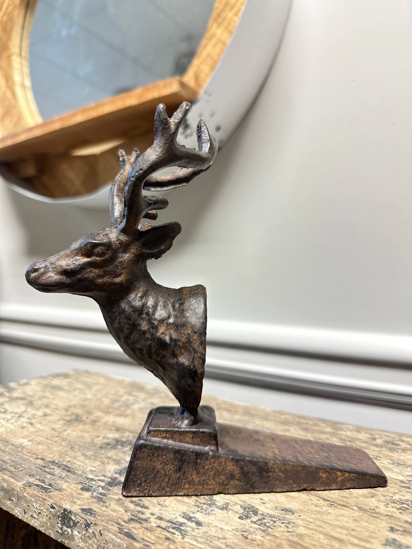 Buck Deer Head Door Stop
