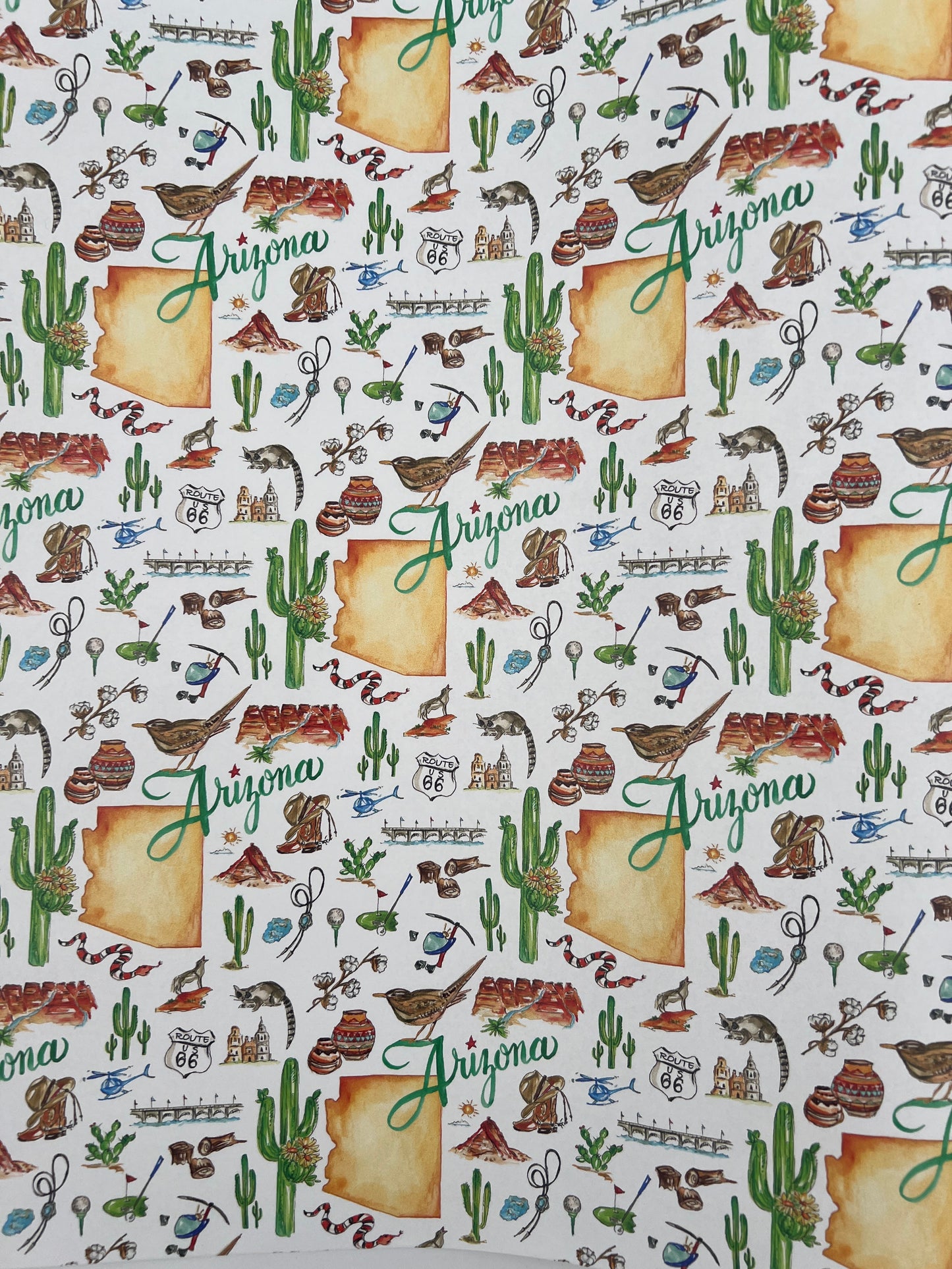 Table Runner-Arizona Hand Painted Icon Pattern