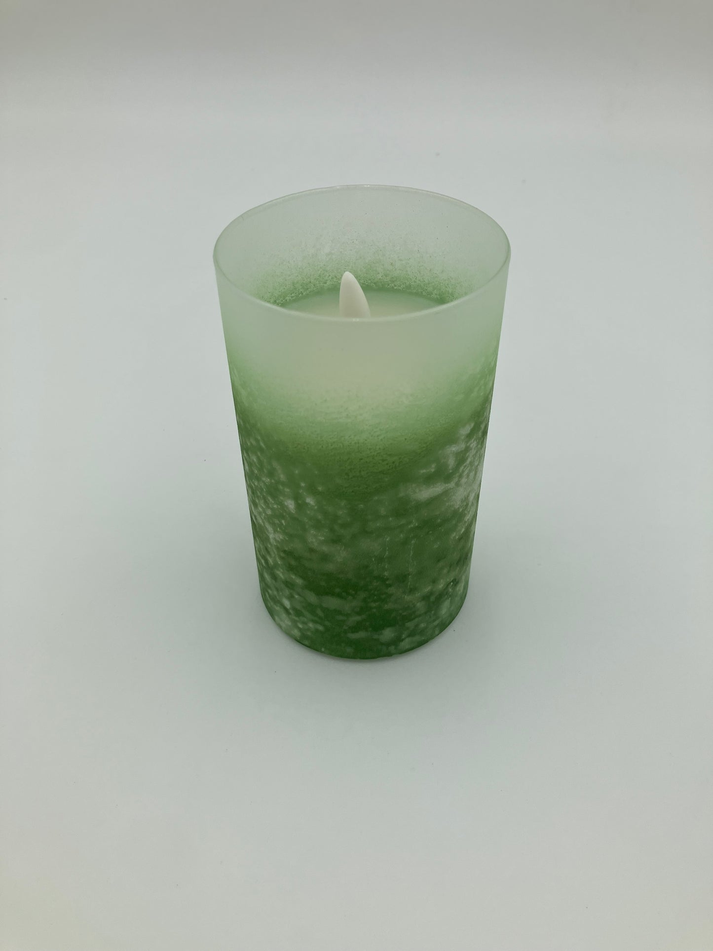 5" Frosted 3d flame candle