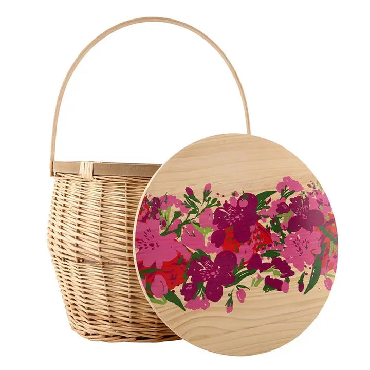 Picnic Basket Table - Flower