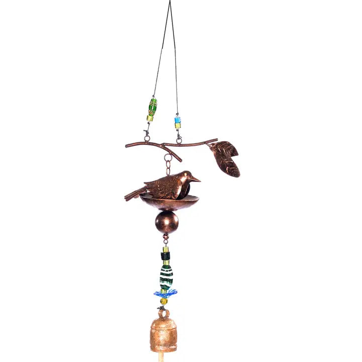 For the Bird Lovers/Coppertone/Beads & Bell