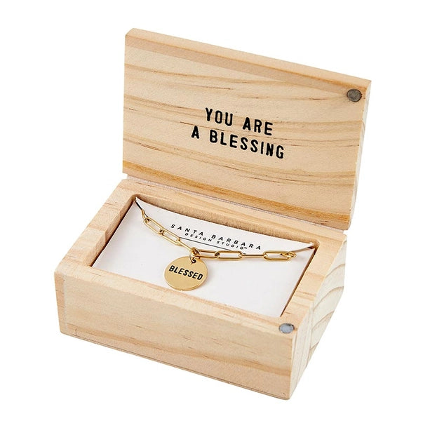 Blessed Necklace in Wooden Box