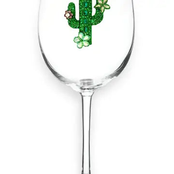 Cactus With Blooms Stemmed