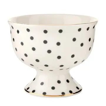 Ceramic Ice Cream Bowl- Polka Dots