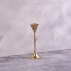 Gold Floral Candleholder-Medium