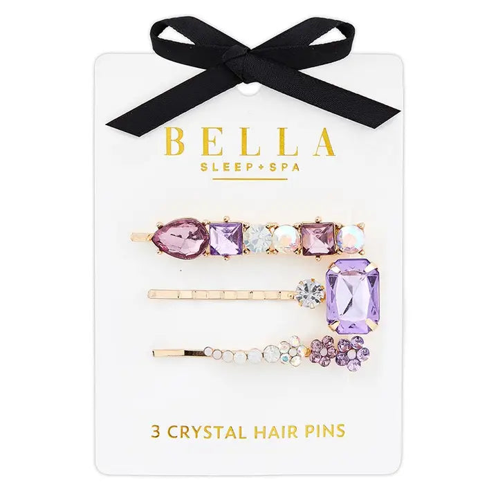Crystal Hair Pins-Lavender Jewels