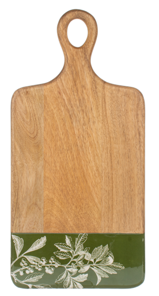 Green Botanical Cutting Board