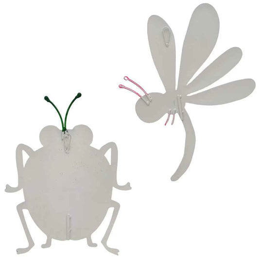 Crazy Patterned Dragonfly and Beetle