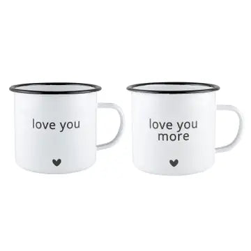 Enamel Mug Set-Love you More