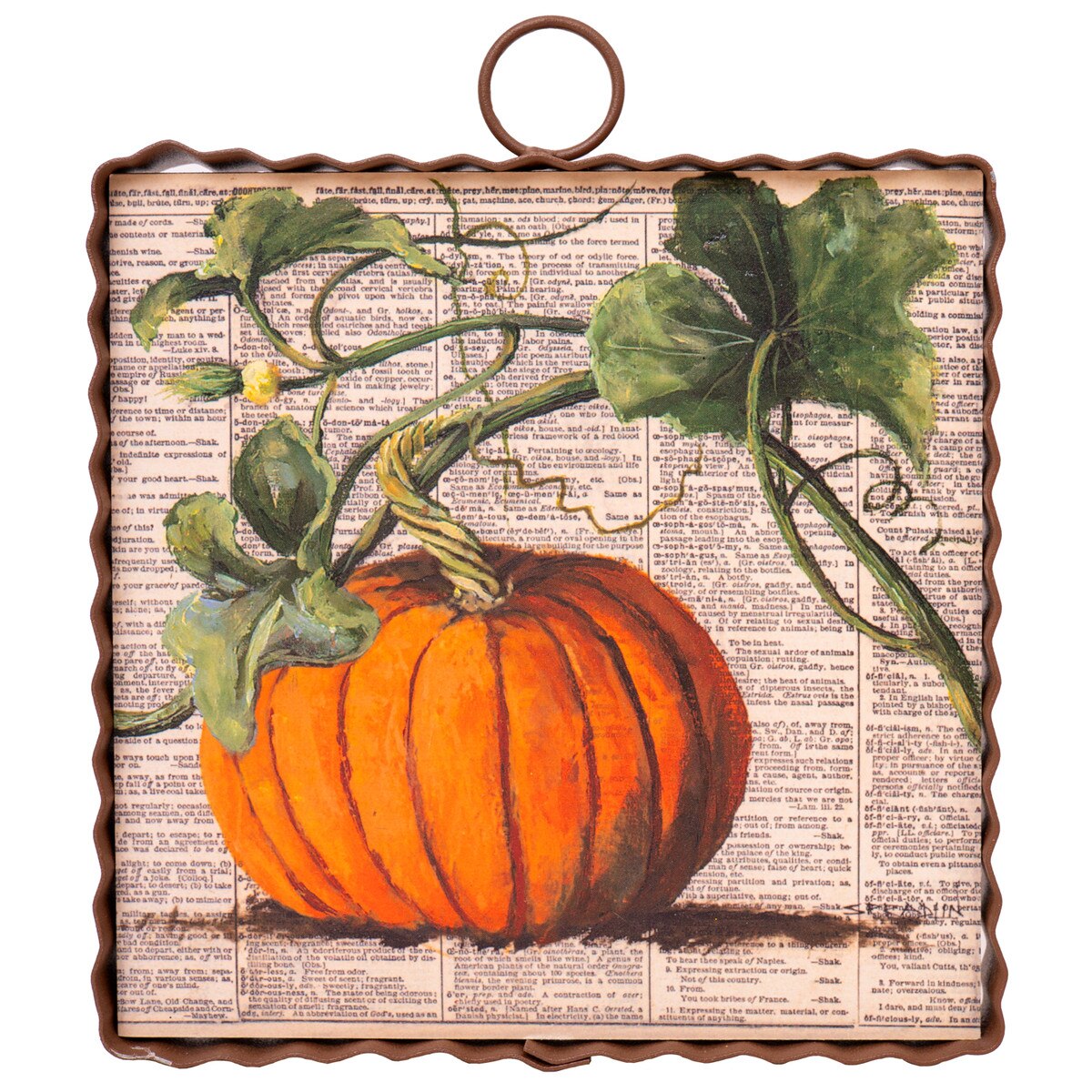 Mini Art Words Pumpkin