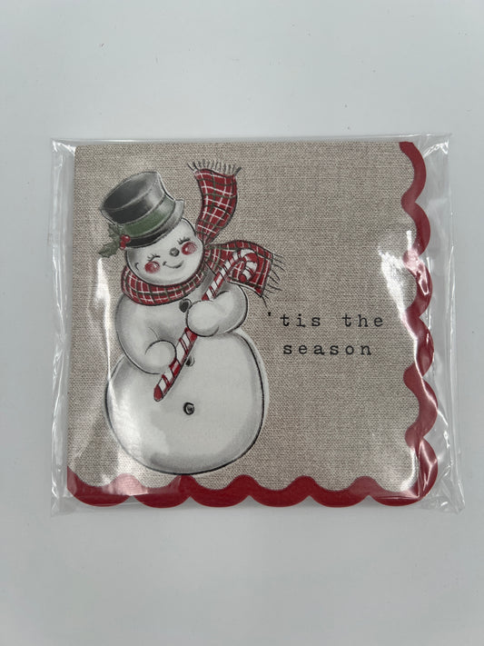 Servilletas de cóctel navideñas