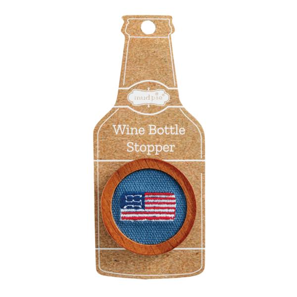 Tapón para botella bordado con la bandera