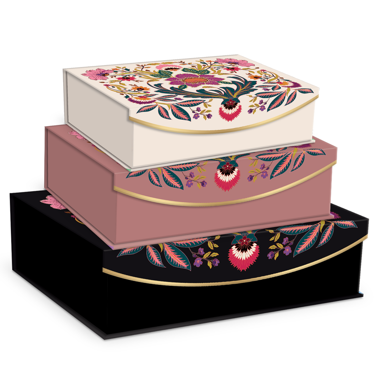 Pattern Multi Rectangle Flap Box Set