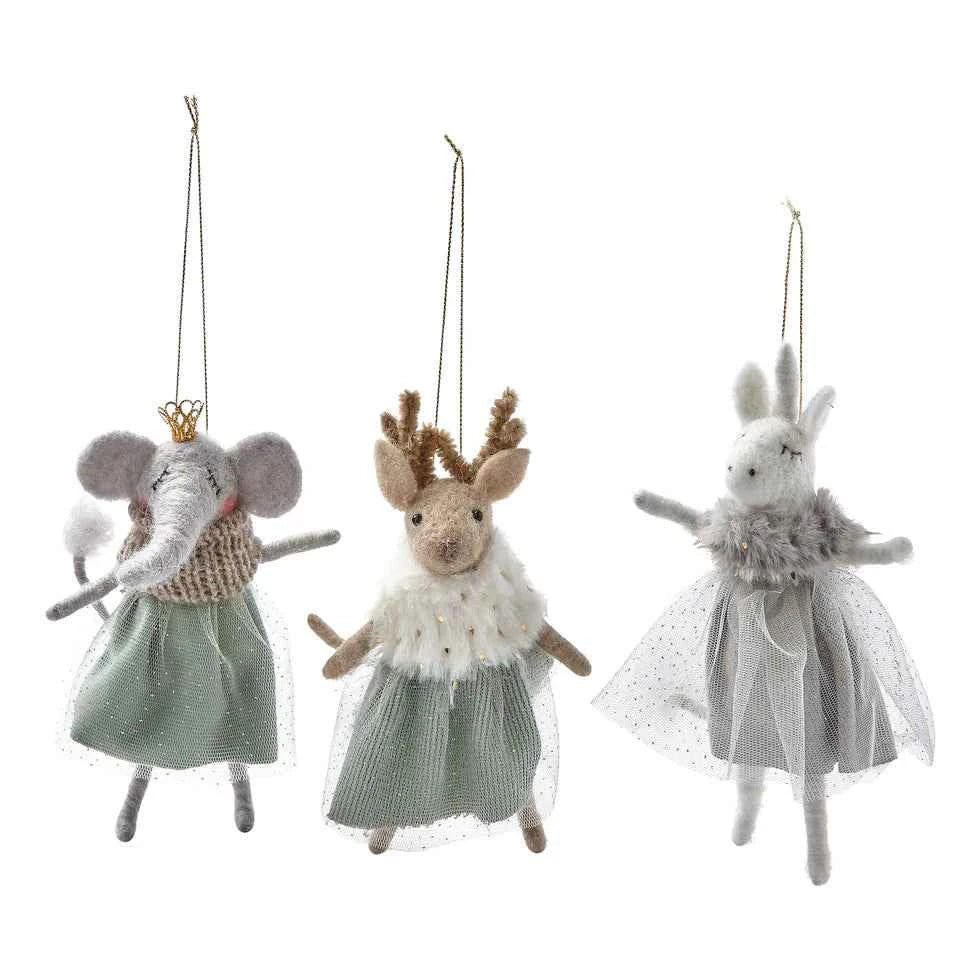 Glam Animals Ornaments Assortment