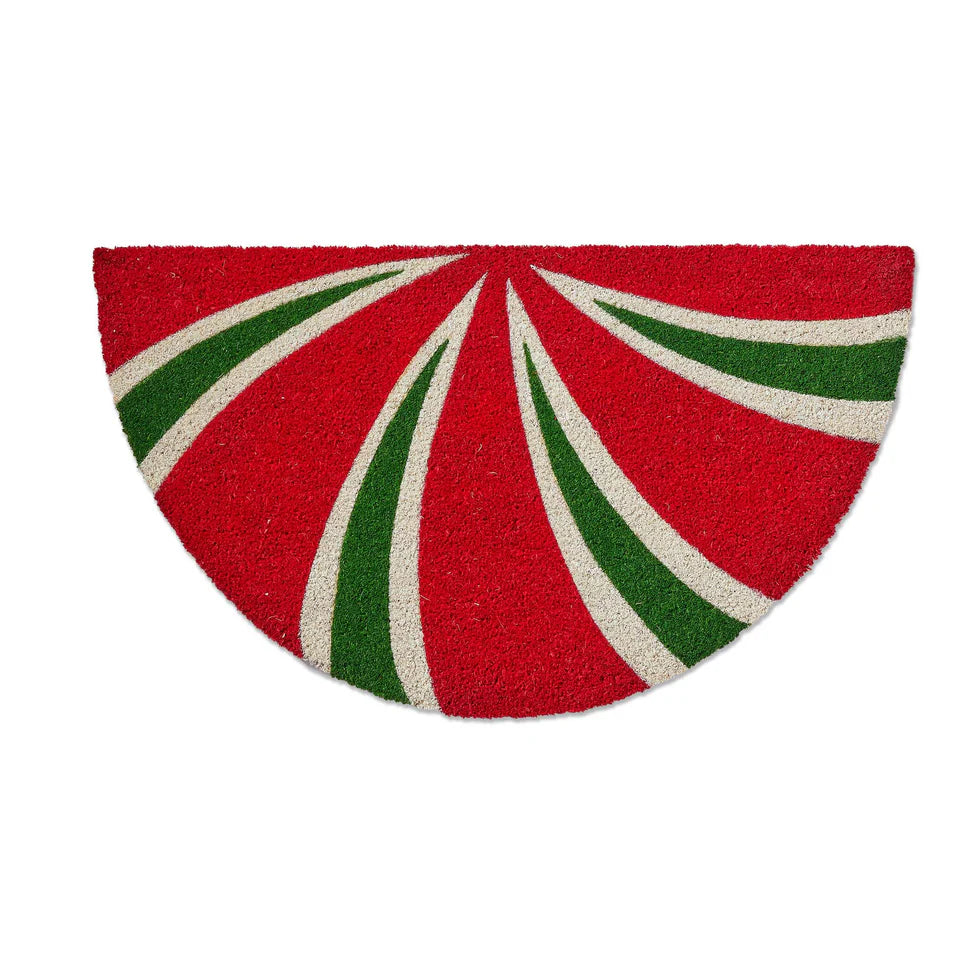 Peppermint Shaped Pvc Coir Mat