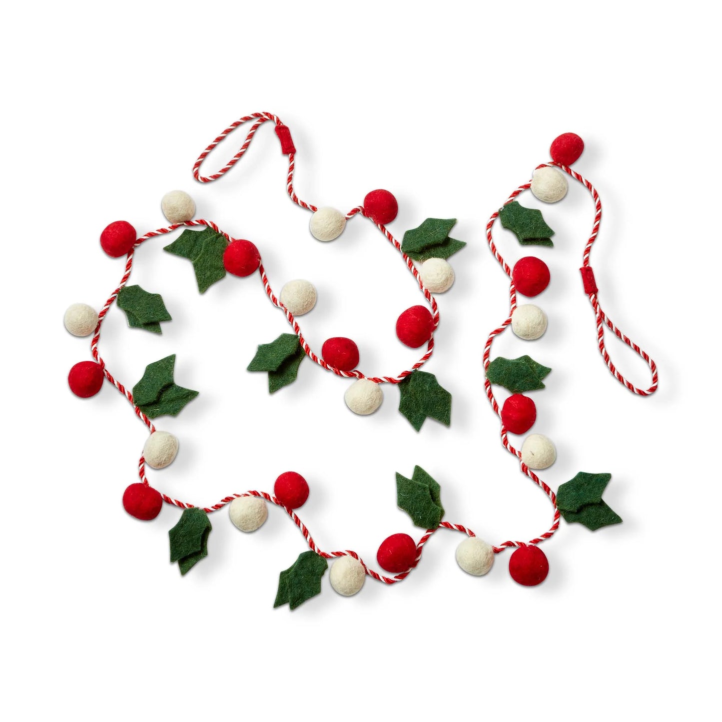 Holly Wool Felt Garland