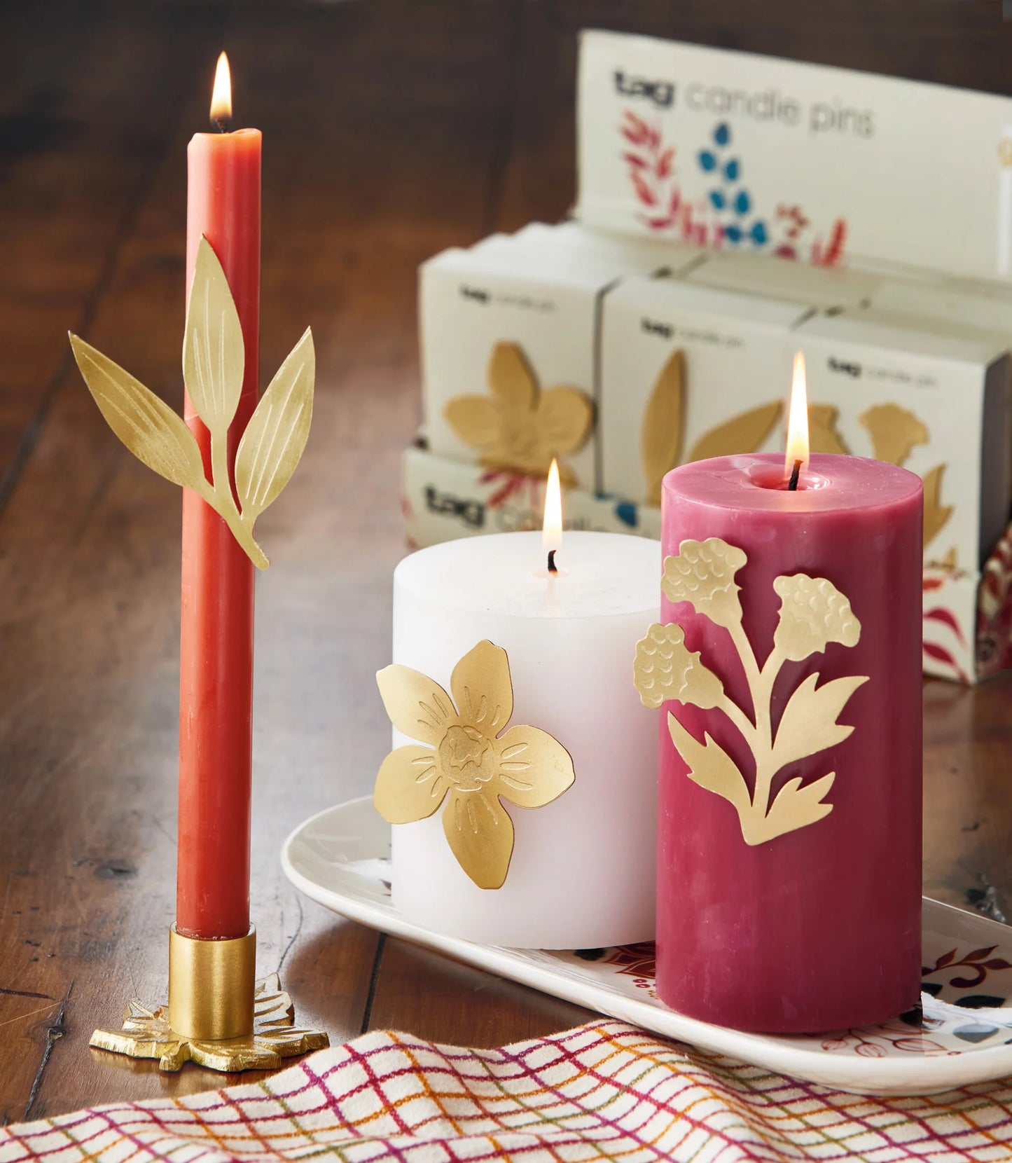 Fall Botanical Candle Pin Assortment