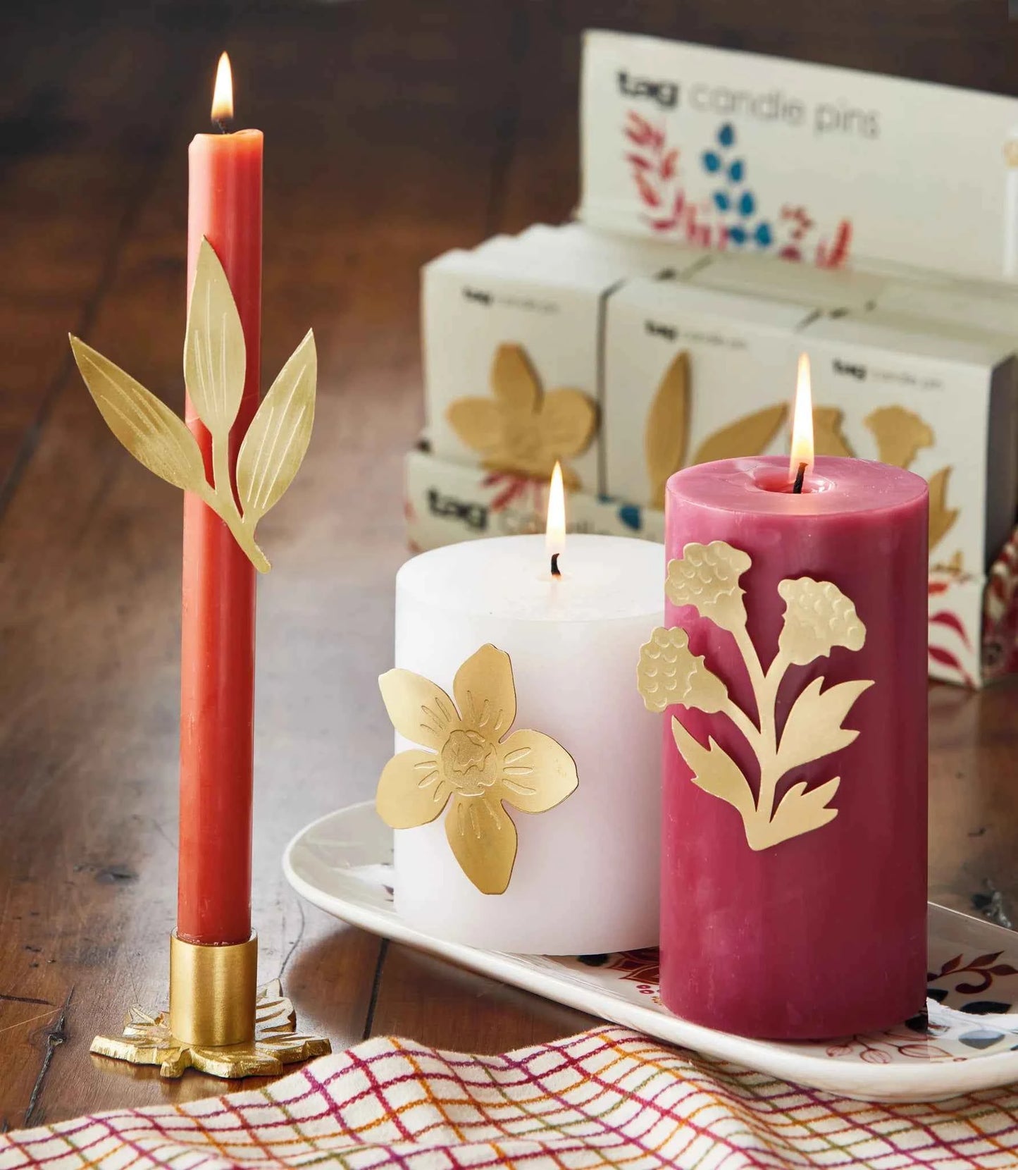 Fall Botanical Candle Pin Assortment