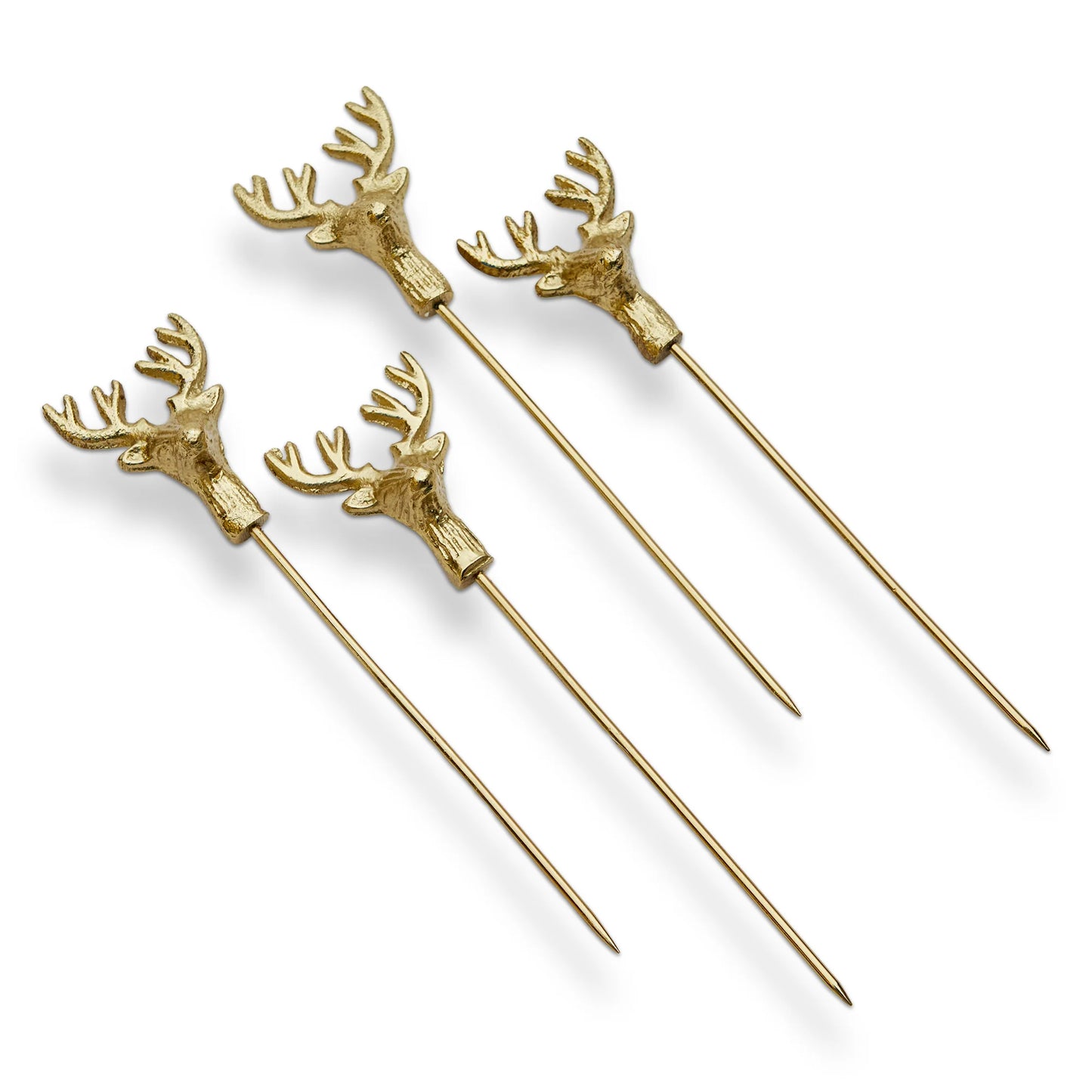 Reindeer Cocktail Pick Set Of 4