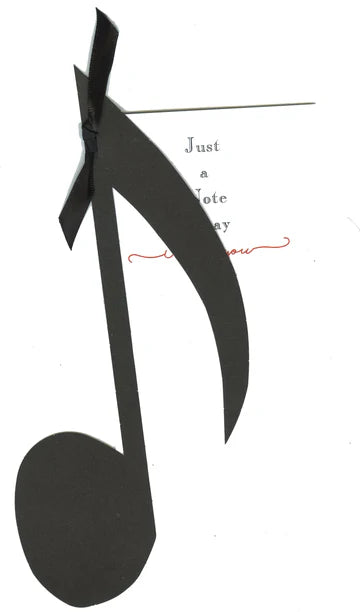 Musical Note Greeting Card
