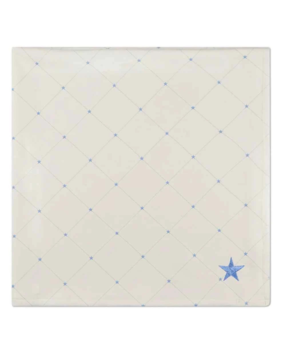 Baby Boys "Stars and Stitching" Cotton/Rayon-Blend Snuggle Blanket