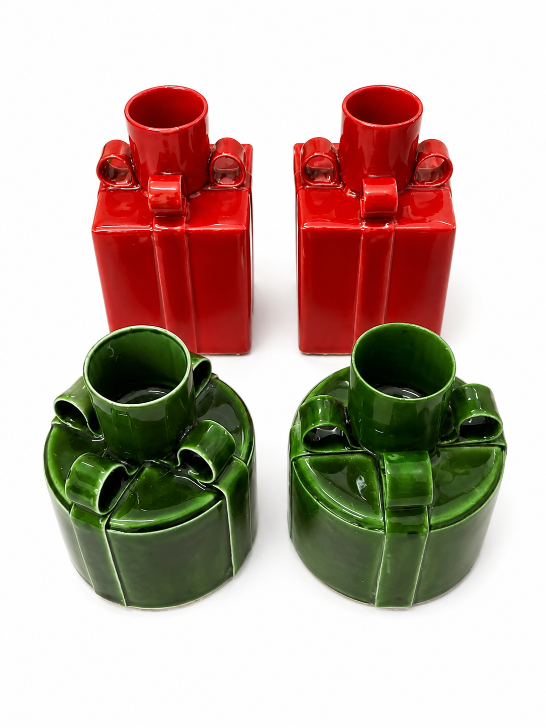 Gift Shaped Taper Candle Holder-Sold Separately