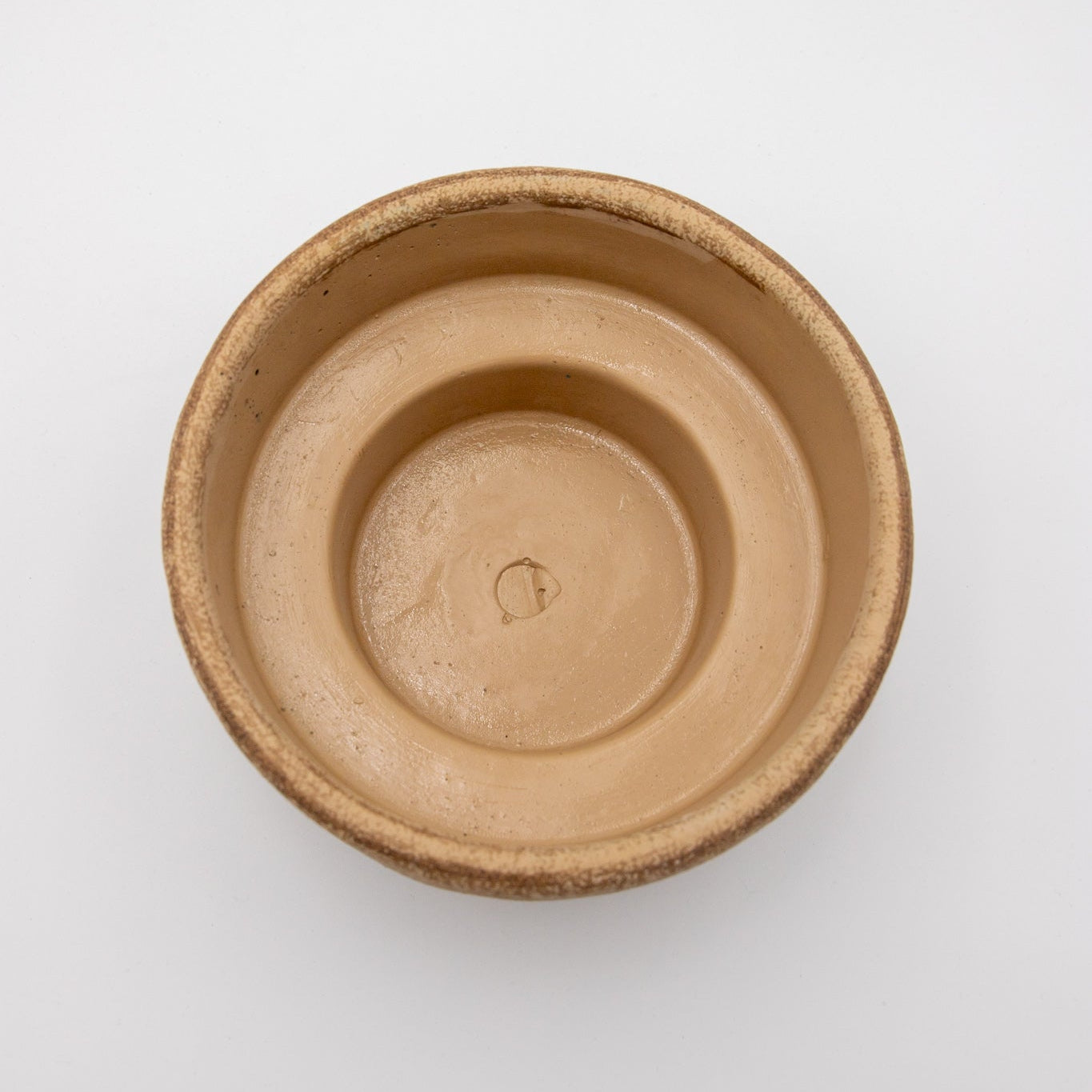 Bernard Ceramic Planter - Sand & White