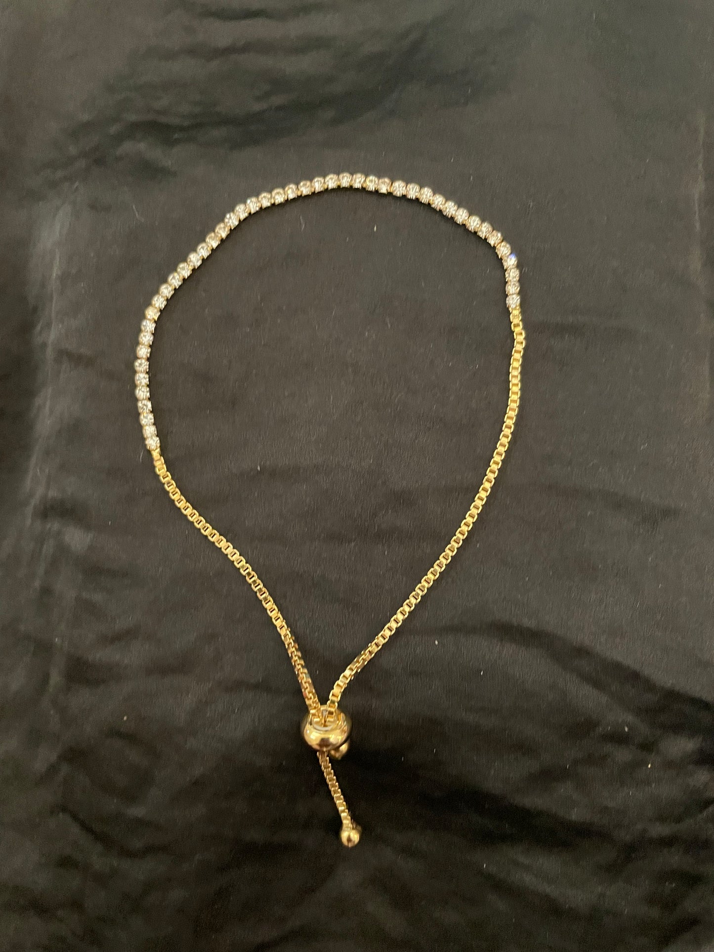 Adjustable Rhinestone Bracelet