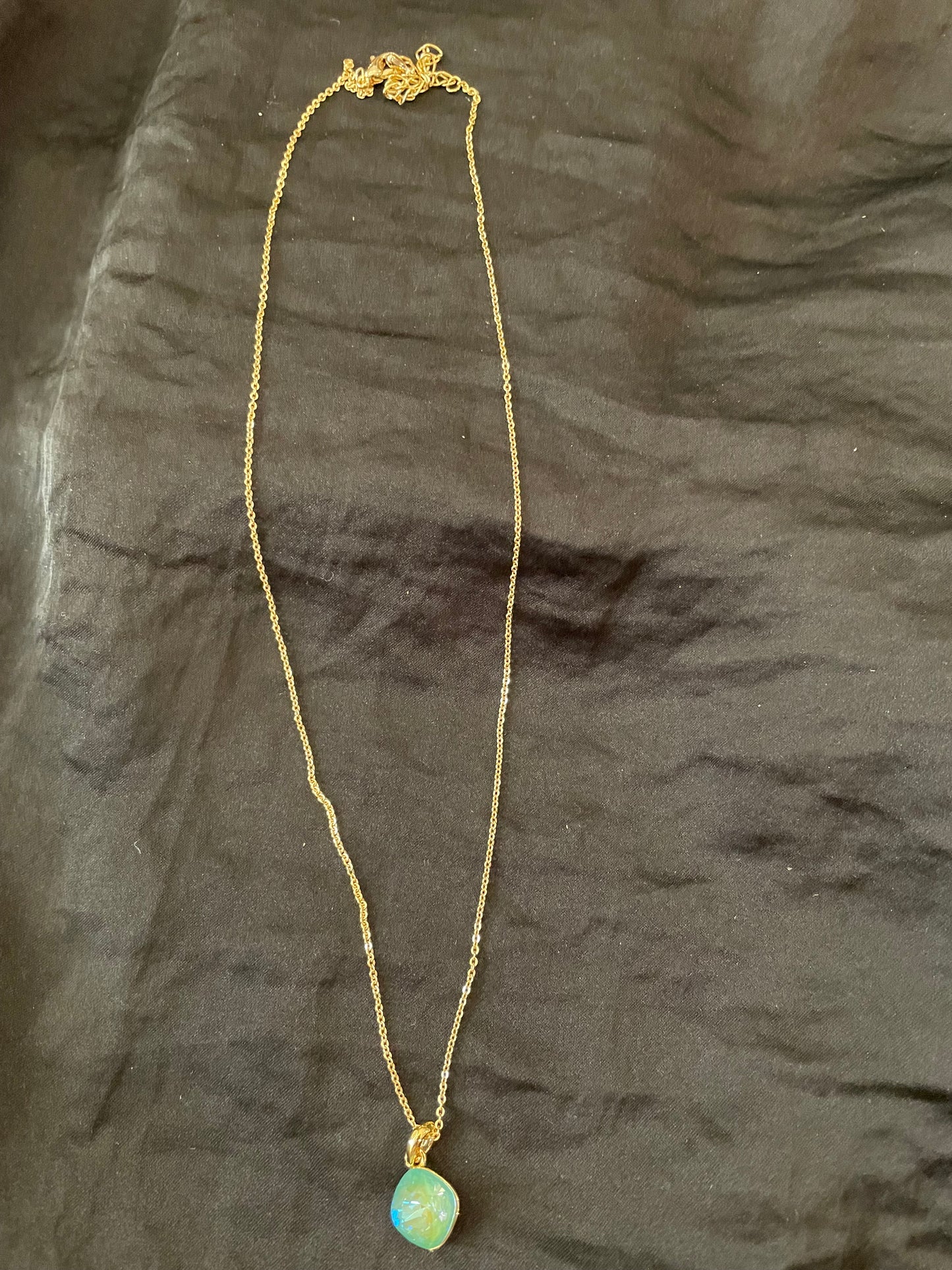 Jade Pendant On Gold Chain