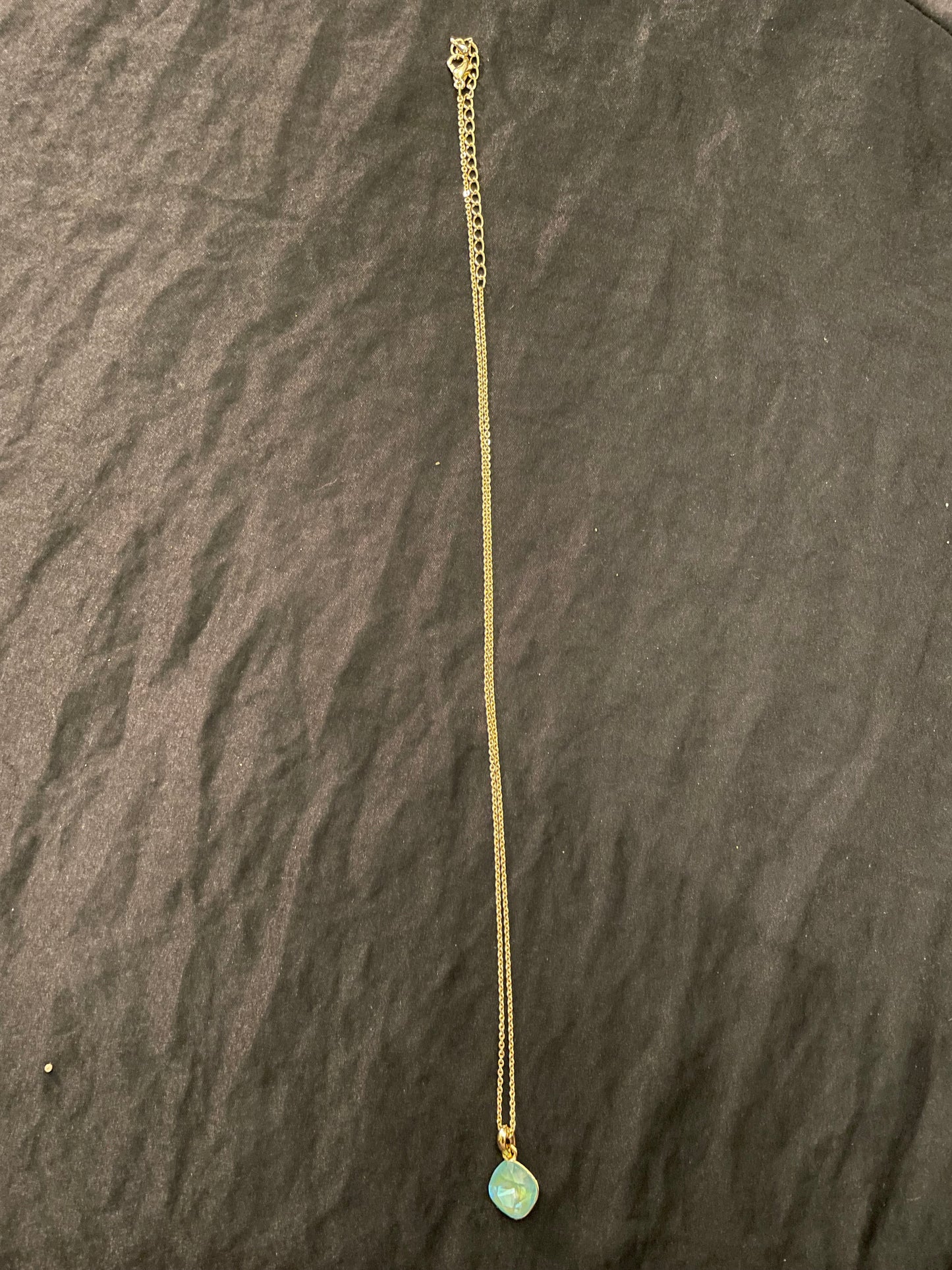 Lotus Pink Pendant On Gold Chain