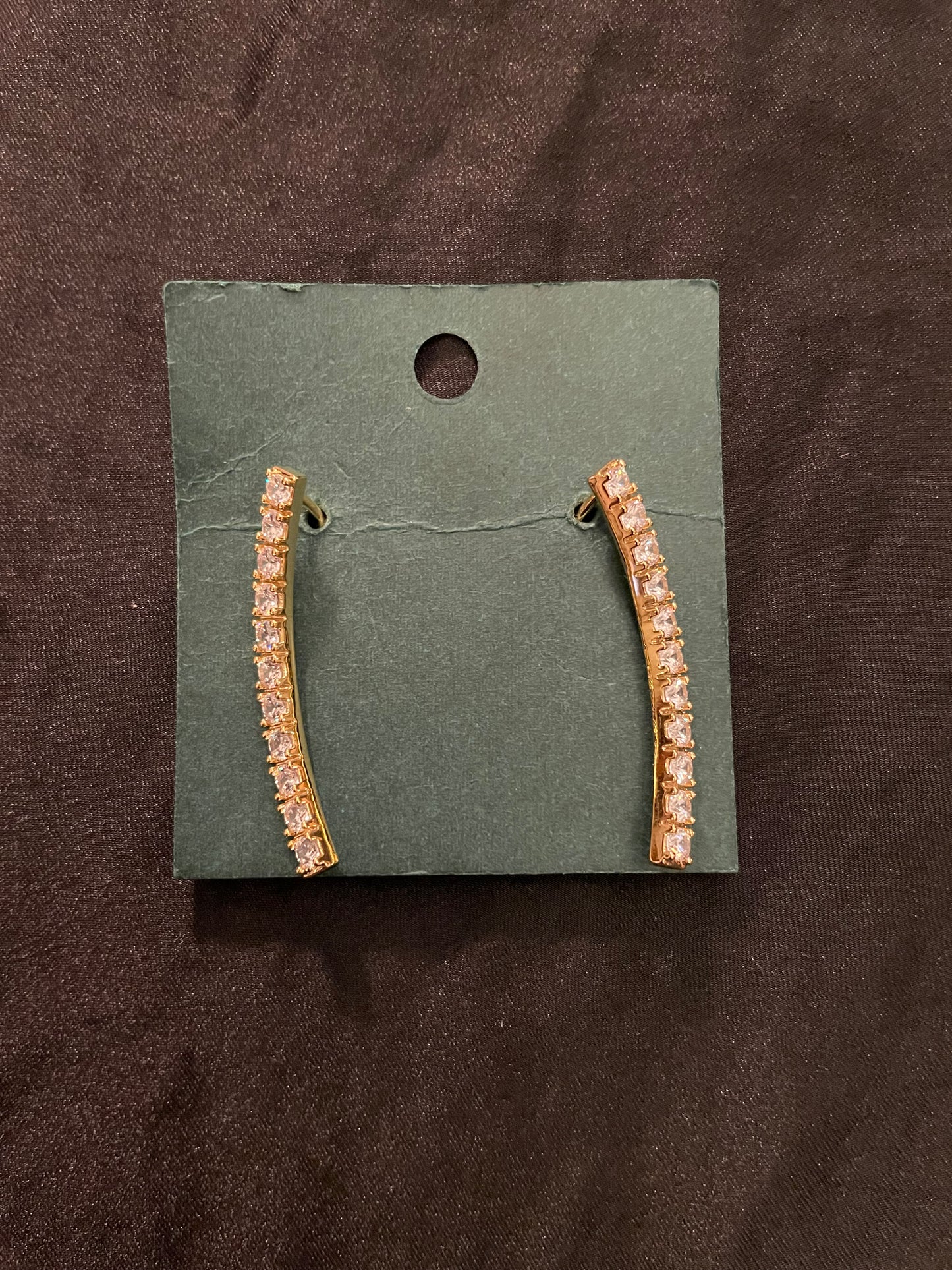 Dangle Cubic Zirconia Post Earrings