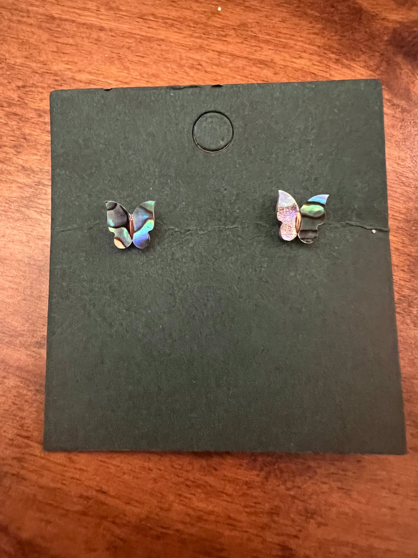 Abalone Mini Butterfly Earrings