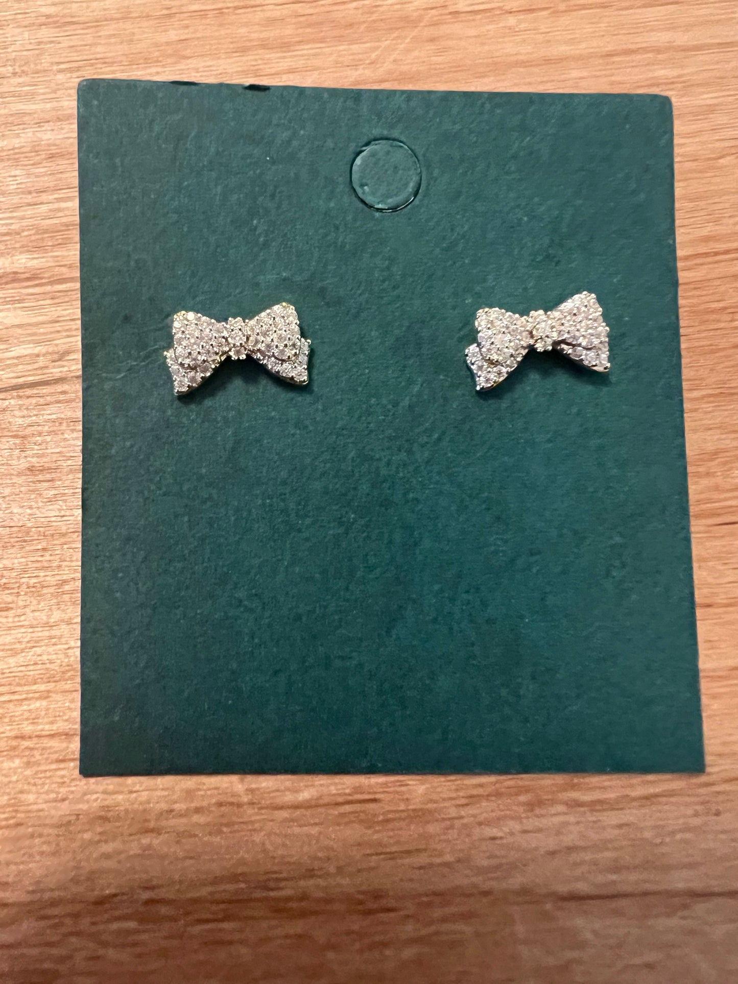 Mini Gold Bow Earrings