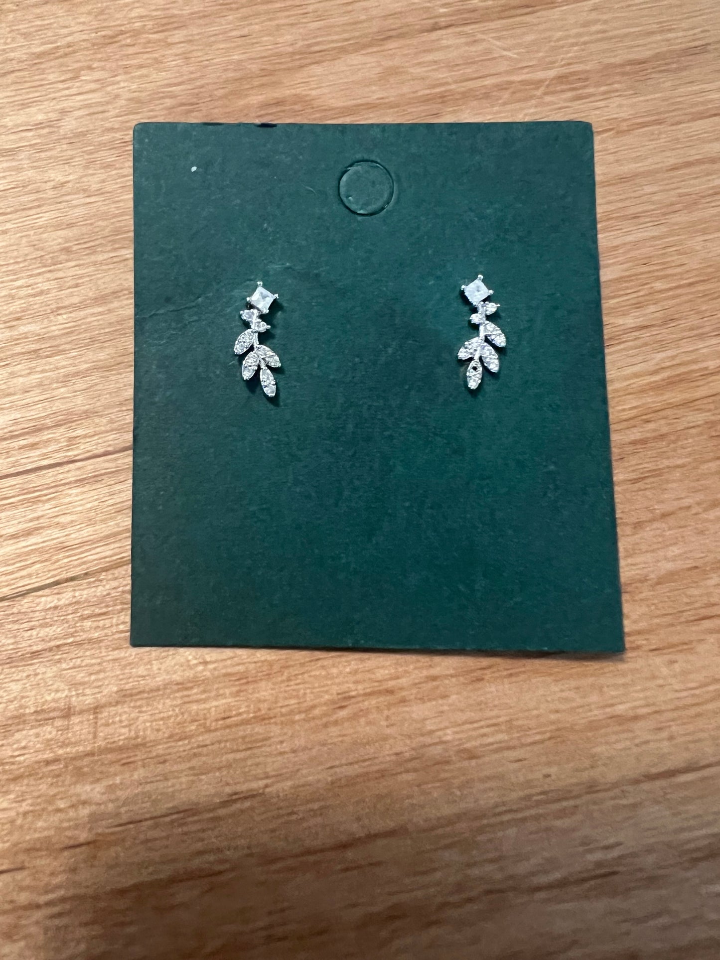 Mini Delicate Flower Leaf Earrings