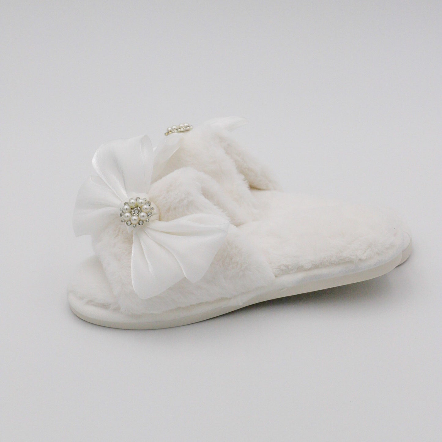 Slippers-White Crystal