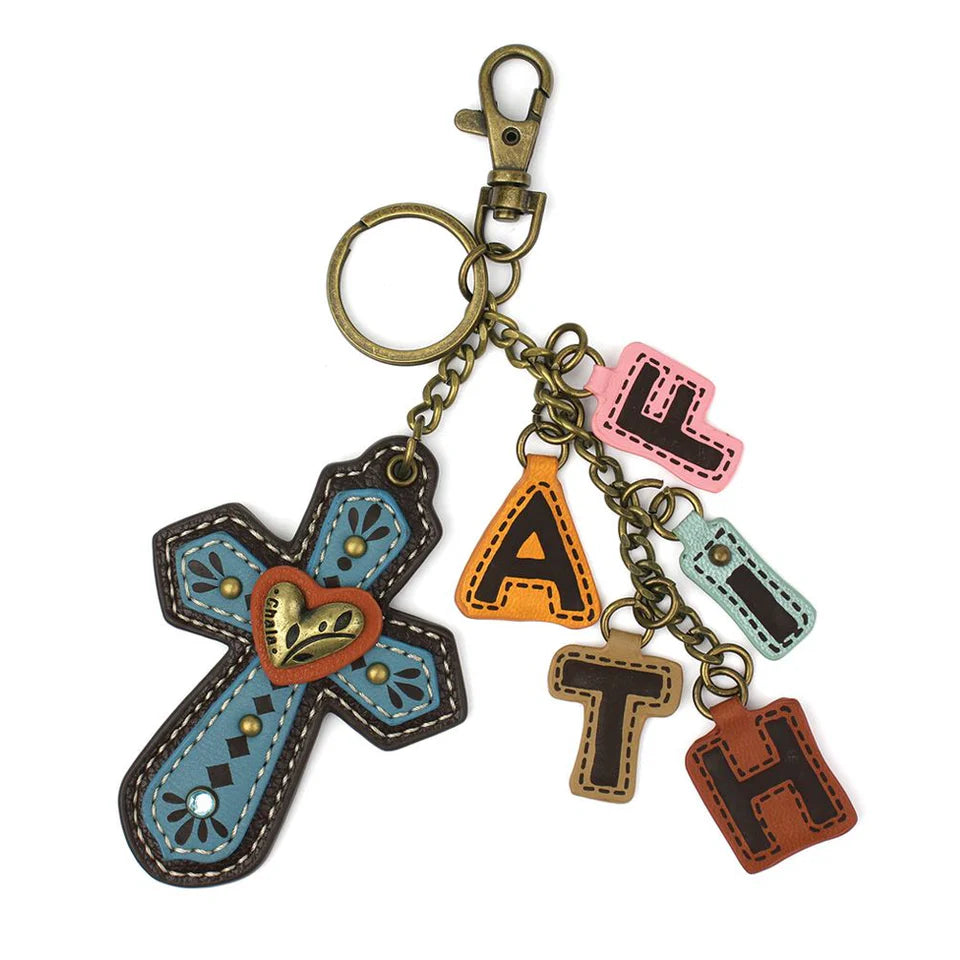 Keychain-Cross + Faith