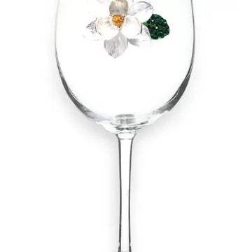 Magnolia Jeweled Stemmed Wine Glass