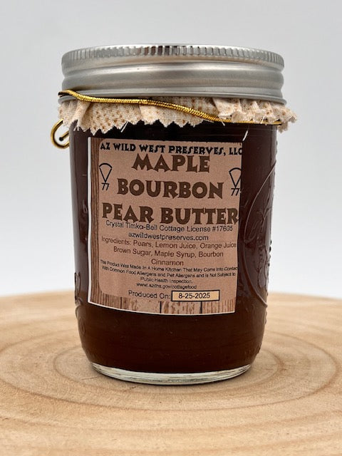 Homemade Maple Bourbon Pear Butter