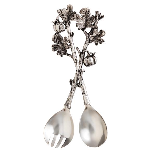 Silver Metal Branch with Pumpkin Servers