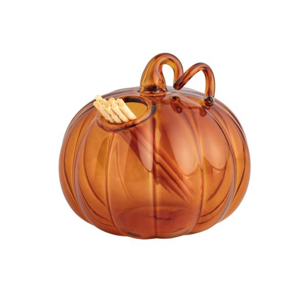 Orange Pumpkin Toothpick Holder