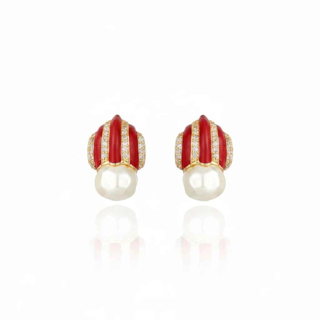 Graz Earrings Red