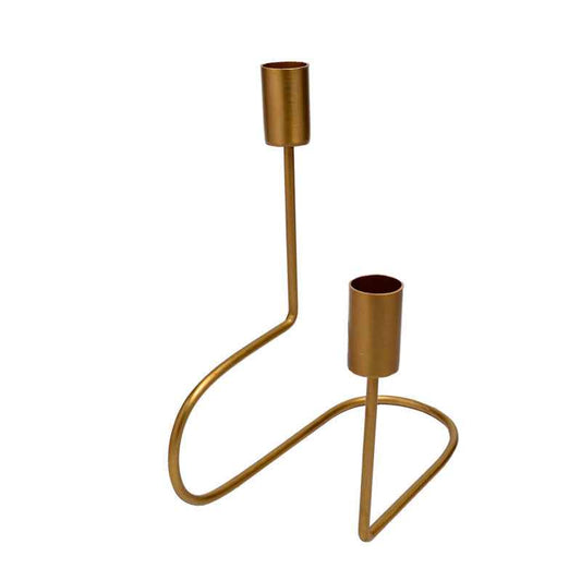 Lily Double Taper Candle Holder