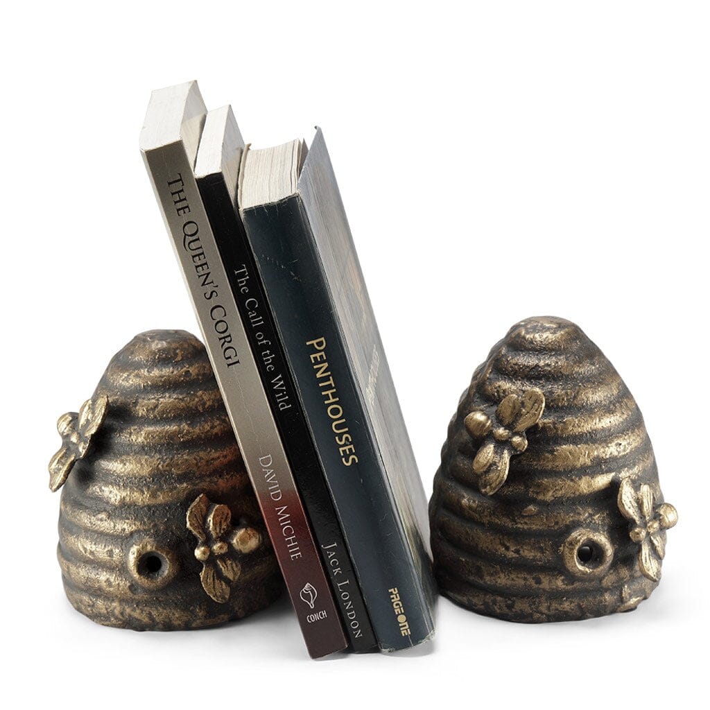 Honeycomb & Bees Bookends set of 2