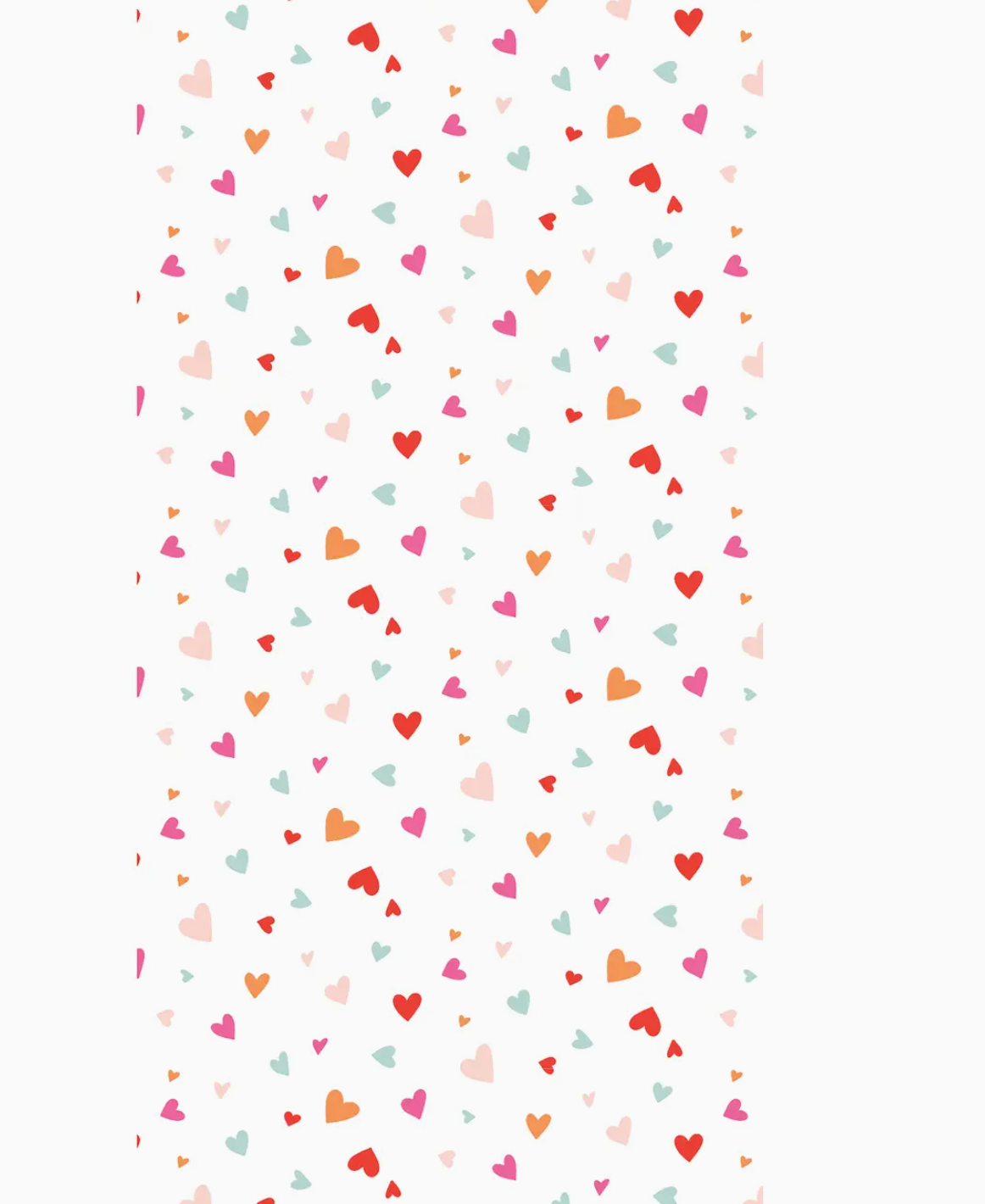 Cartas de amor con forma de corazón - Papel de seda
