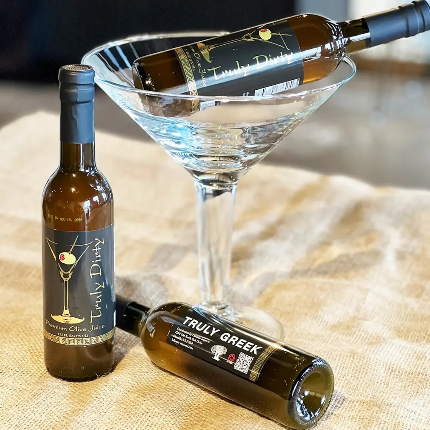 TRULY GREEK Premium Olive Juice – Perfect for Dirty Martinis & Cocktails