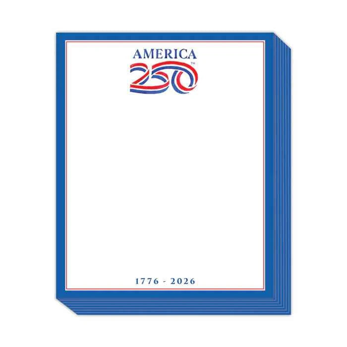 Hand painted America 250 Logo Stack Pad
