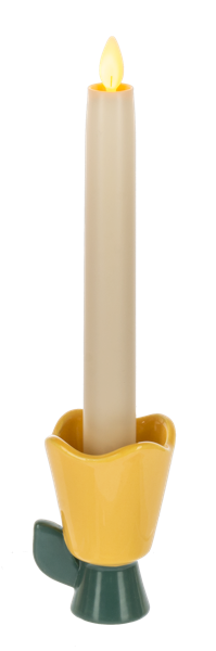 Yellow Tulip Taper Holder