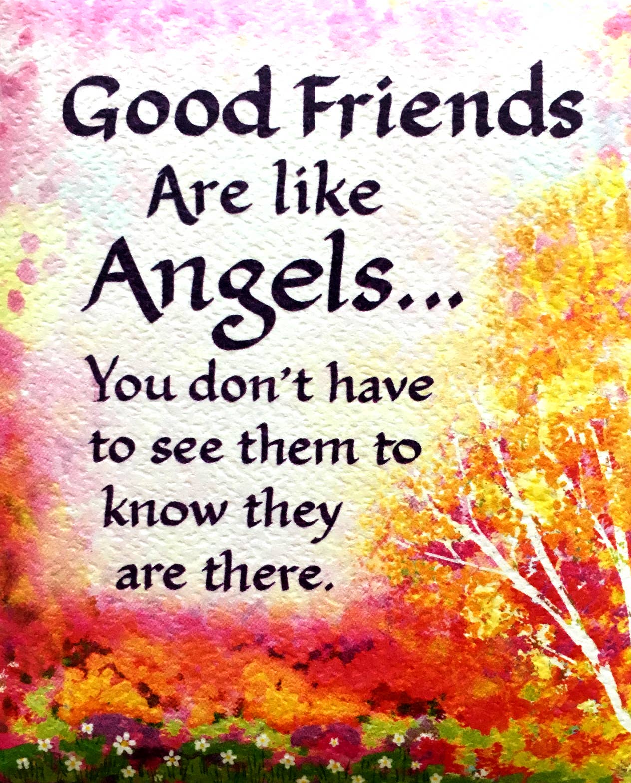 GOOD FRIENDS ARE LIKE ANGELS